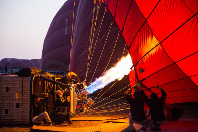 vol en montgolfière