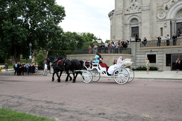 Calèche de mariage