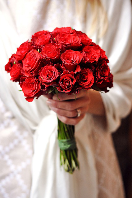 bouquet de roses rouges, symbole de l'amour