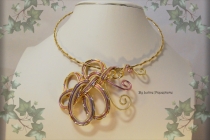 Collier fil d'aluminium