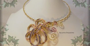 Collier fil d'aluminium