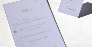 Menu et marque place