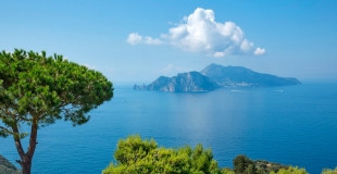Vue sur l'île de Capri