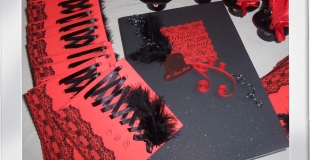 Faire-part, livre d'or et contenants dragées