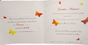 Intérieur du faire-part