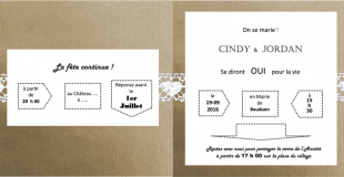 Intérieur du faire-part