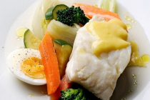 Plat cuisiné : Aïoli Traiteur Girard.