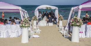 fleurs décoration plage