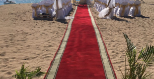 Mariage sur la plage d'un hotel a l'Ile Maurice 