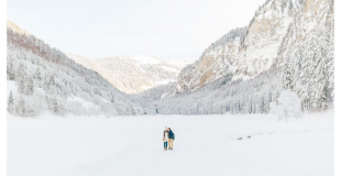 couple dans la neige