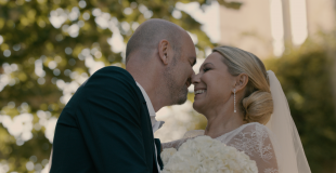 Sonia & Franck à la sortie d'église