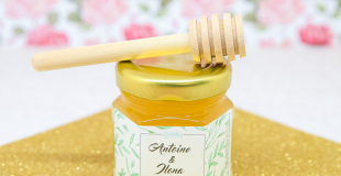 petit pot de miel de mariage