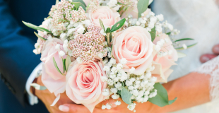 Photo détail du bouquet de la mariée