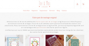 Toi & Moi, atelier de faire-part